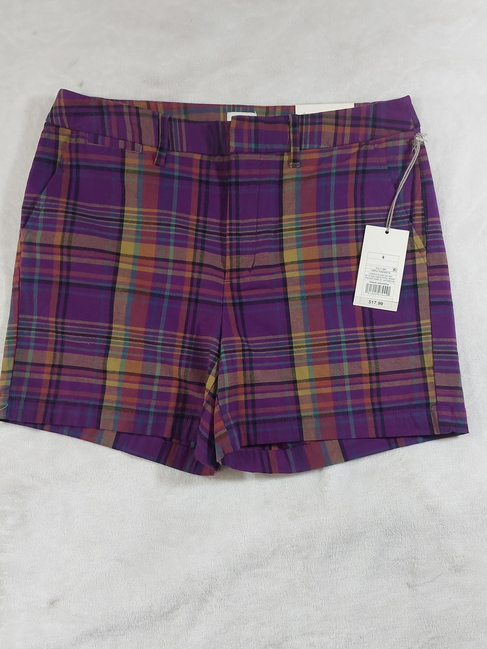 a new day Purple Plaid Women's Shorts